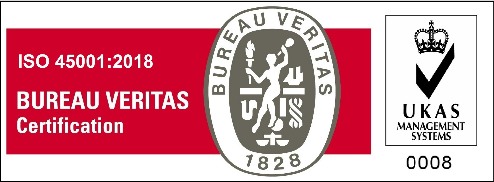 Certification Bureau Veritas ISO 45001:2018 avec accréditation UKAS